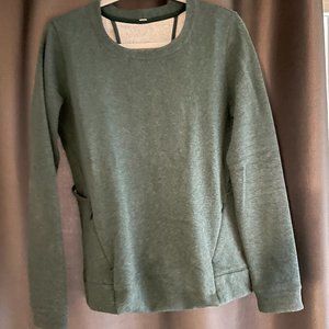 Lululemon sporty sweatshirt with back cut outs